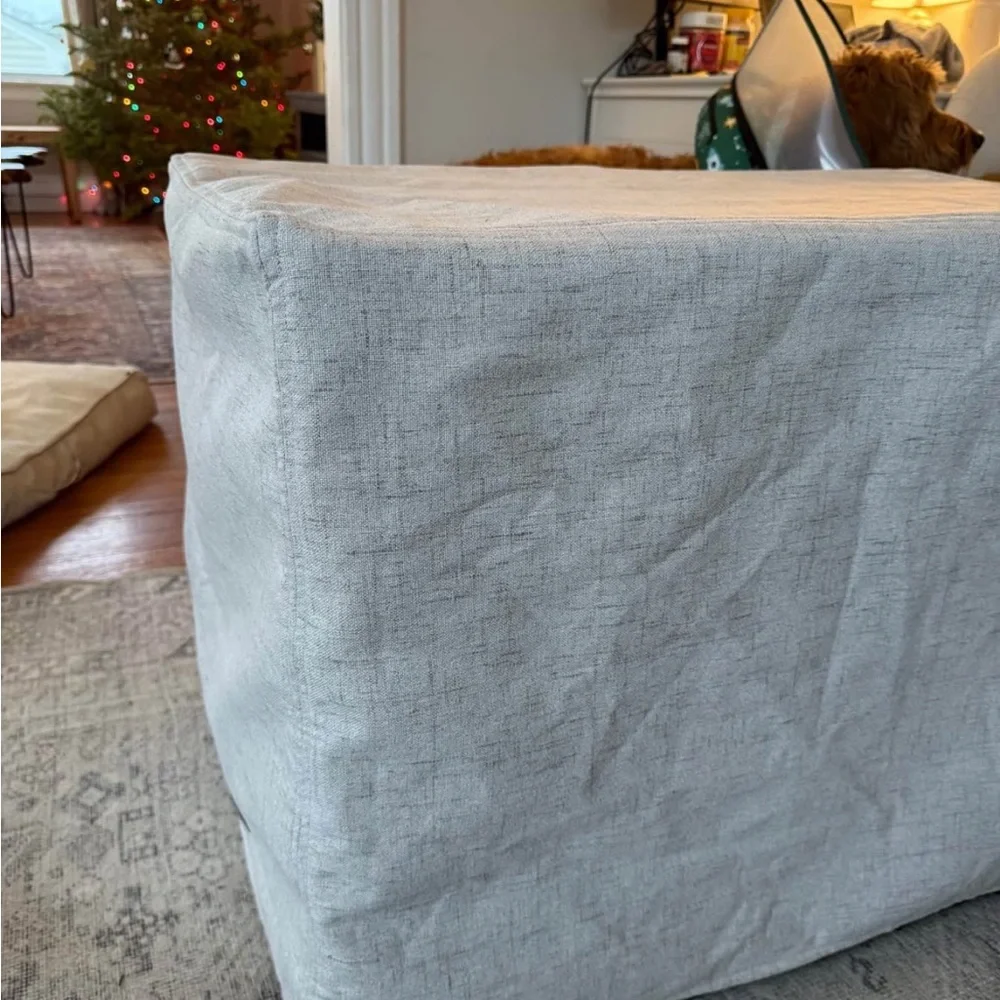Jax & Bones Cozy Light Gray Dog Crate Cover
